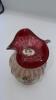 Fenton Ruby Red Glass Vases & Christmas Ornament - 16