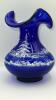 Fenton Cobalt Blue 100th Anniversary Ruffled Rim Vases (2) - 21