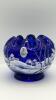 Fenton Cobalt Blue 95th Anniversary Edition Winter Scene Creamer Pitcher & Bowls - 34