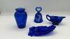 Fenton Cobalt Blue Bell & Unmarked Cobalt Blue Glass - 22