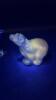 Fenton Cobalt Blue & Iridescent Blue Animal Figurines - 2