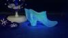 Fenton Cobalt Blue Glass Boot, Hat on Pedestal & Unmarked Glass Slipper - 40