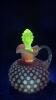 Cranberry Opalescent Hobnail Glass Pitchers, Vases & Hand Baskets - 54