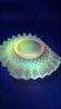 Cranberry Opalescent Hobnail Candle Holders, Glass Bowls & Sugar and Creamer Set - 18