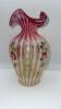 Fenton Ruby Red Glass Vases & Christmas Ornament - 28