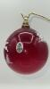 Fenton Ruby Red Glass Vases & Christmas Ornament - 31