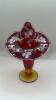 Fenton Ruby Red Glass Vases & Christmas Ornament - 36