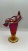 Fenton Ruby Red Glass Vases & Christmas Ornament - 37