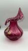 Fenton Cranberry "Jack in the Pulpit" Vase & Footed Vase - 20