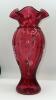 Fenton Cranberry "Jack in the Pulpit" Vase & Footed Vase - 27