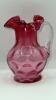 Cranberry Glass Vase & Pitcher - 24