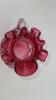 Cranberry Glass Vase & Pitcher - 26