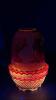Fenton Mary Gregory Style Ruby Red Glass Bells & Fairy Lamp - 35