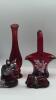 Fenton Ruby Red Glass Animal Figurines & Other Ruby Red Glass - 43