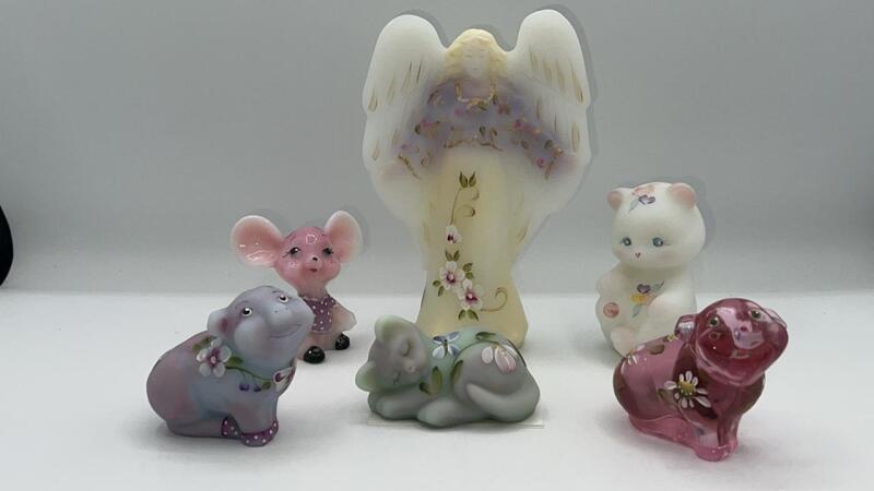 Fenton Animal Glass Figurines & Renaissance Angel