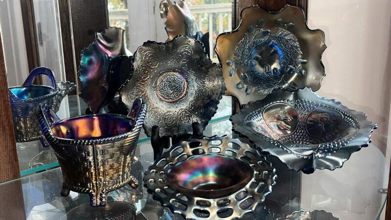 Northwood & Fenton Carnival Glass Bowls & Baskets