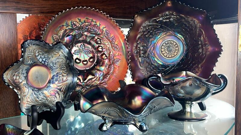 Northwood & Dugan Carnival Glass Bowls & Compote