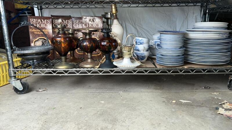 Royal Warwick China, Glass Table Lamp Bases & Collectible Items