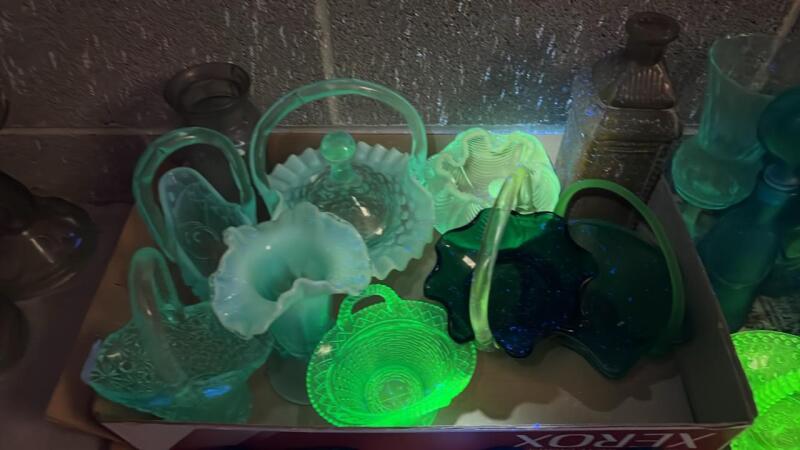 Radiant Blue & Green Glass