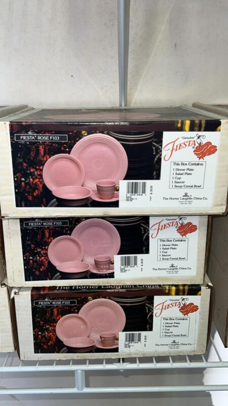 Homer Laughlin China Co. Rose Fiesta Tableware