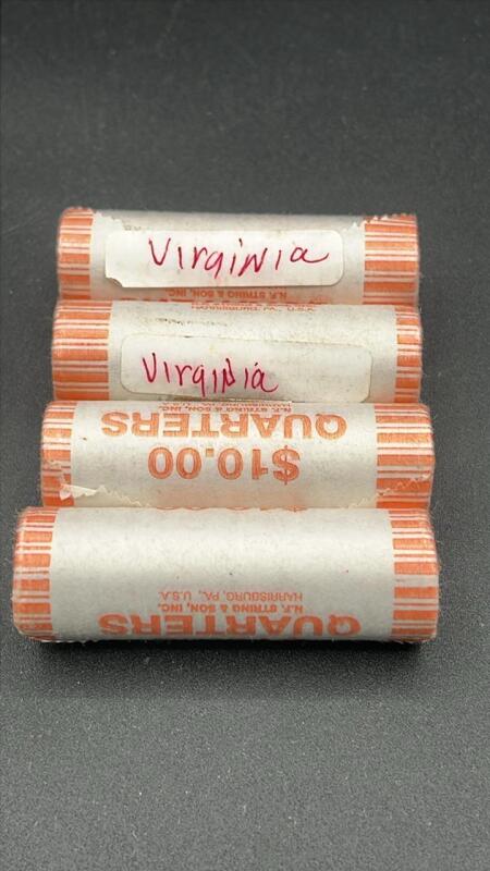 Virginia State Rolled Quarters