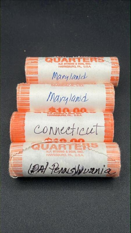 Connecticut, Maryland & Pennsylvania State Rolled Quarters