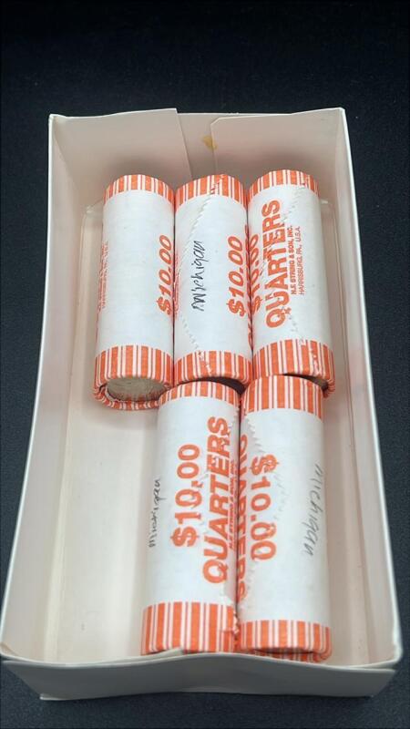 Michigan State Rolled Quarters
