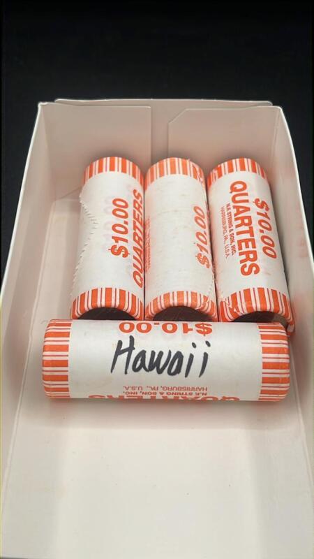 Hawaii State Rolled Quarters