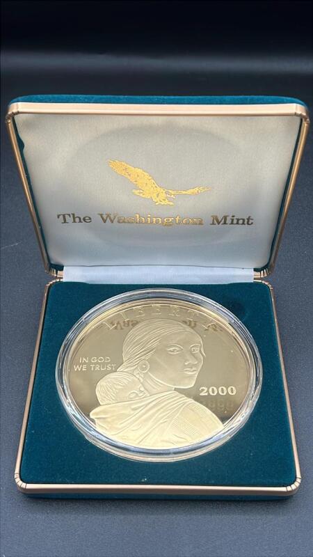 2000 Sacagawea 4oz .999 Fine Silver Dollar