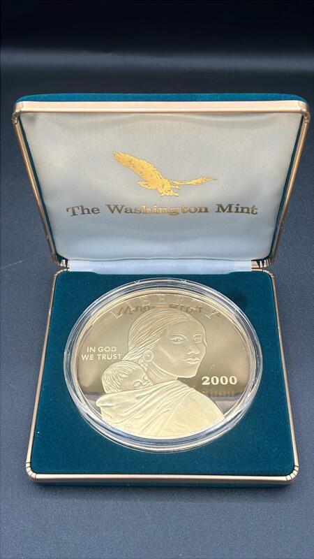 2000 Sacagawea 4oz .999 Fine Silver Dollar