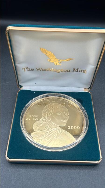 2000 Sacagawea 4oz .999 Fine Silver Dollar