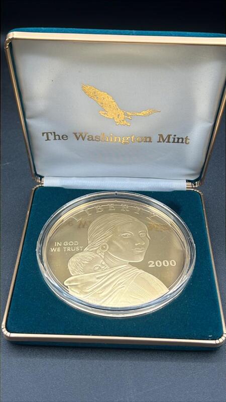 2000 Sacagawea 4oz .999 Fine Silver Dollar