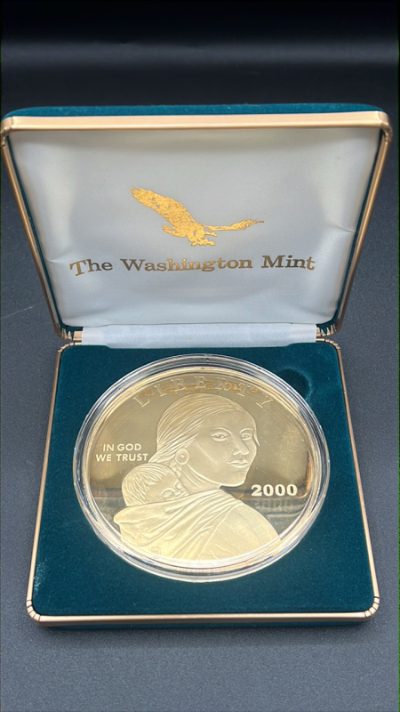 2000 Sacagawea 4oz .999 Fine Silver Dollar