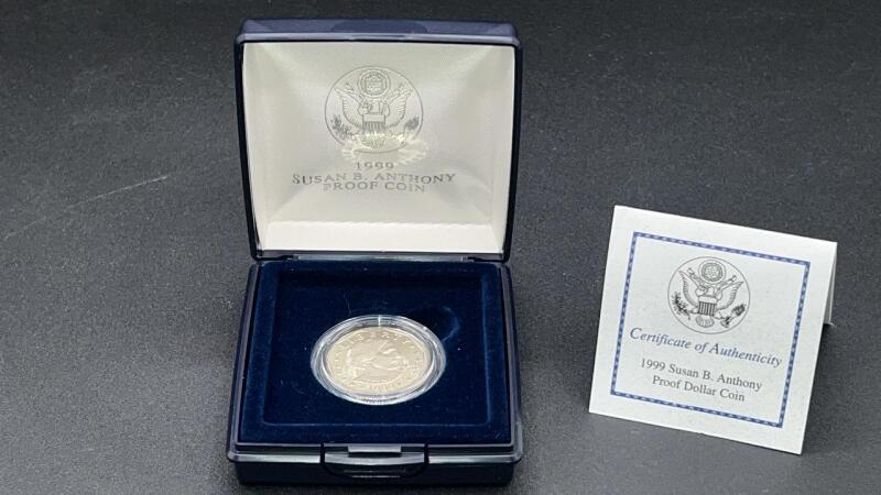 1999 Susan B Anthony Proof Dollar Coin