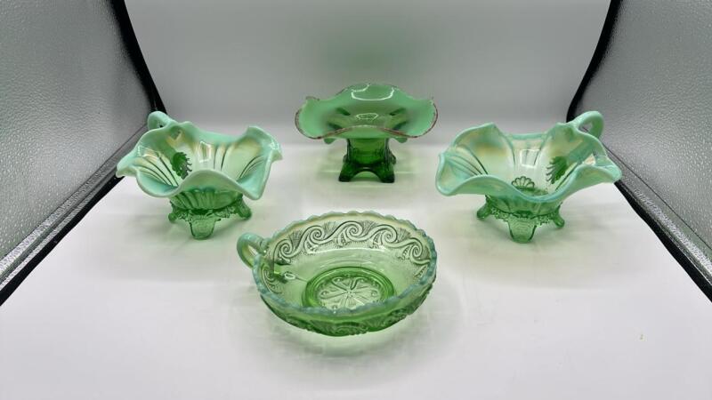 Green Glass Pieces