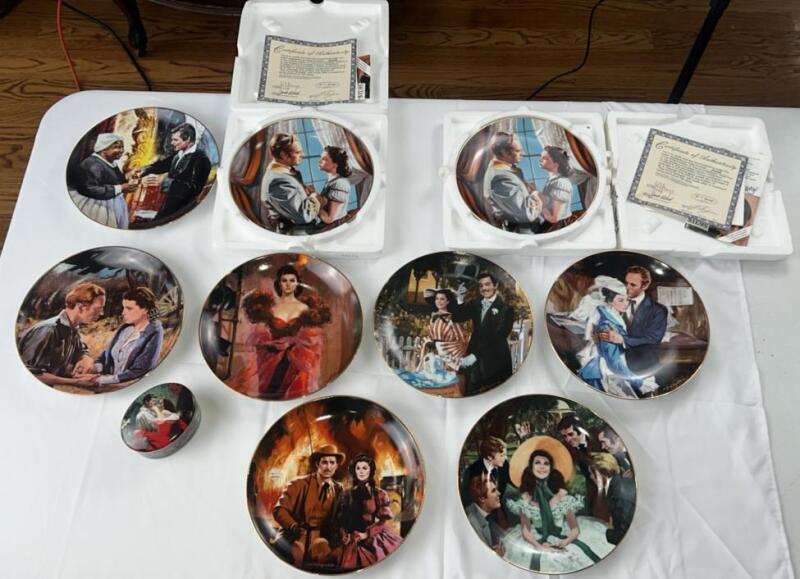 W.L. George Gone With The Wind Commemorative Fine China Plates