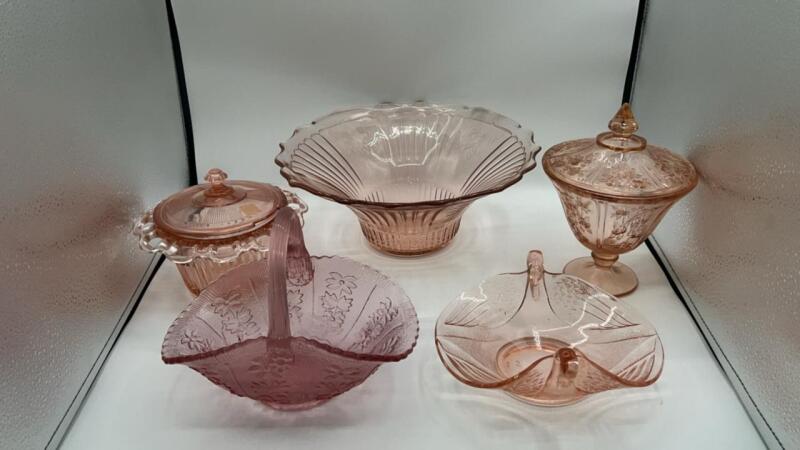 Pink Depression Glassware