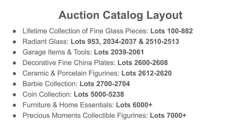 Auction Catalog Layout