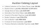 Auction Catalog Layout