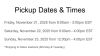 Pickup Dates & Times