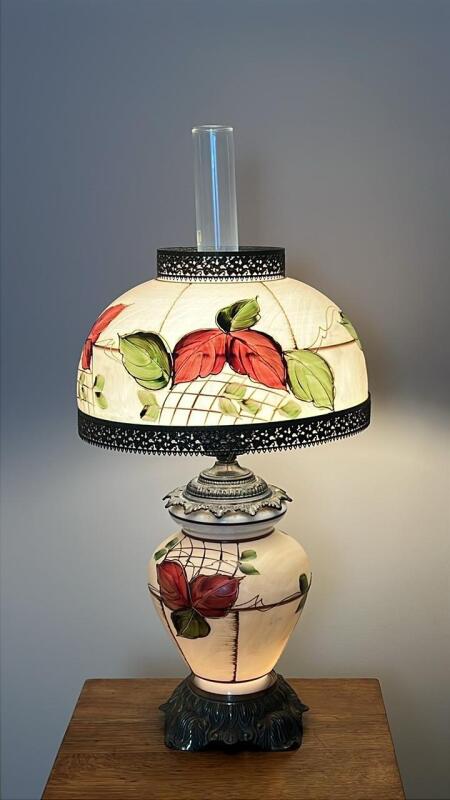 Vintage Hurricane Gone With The Wind Style Parlor Lamp