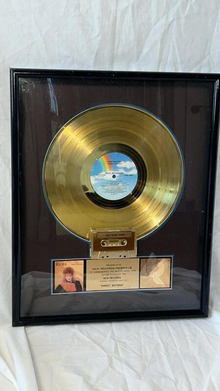 Reba McEntire Gold Vinyl Record