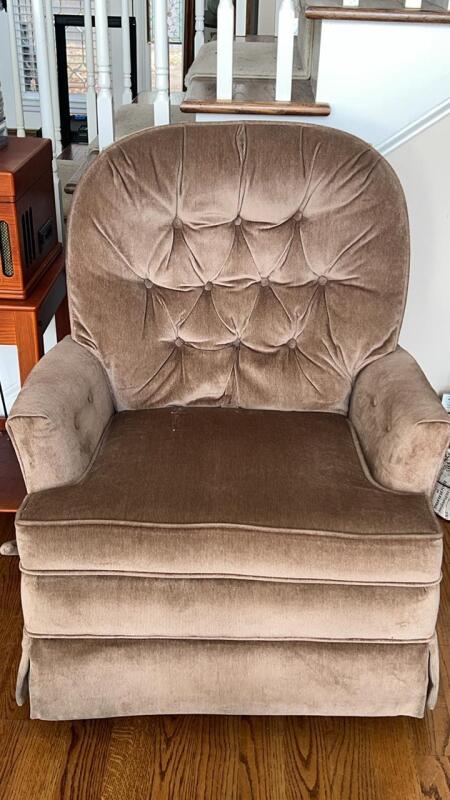 Velvet Mauve Reclining Glider