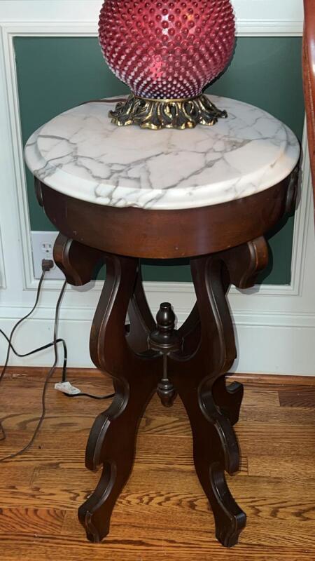 Marble Top Side Tables x2
