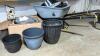 Wheelbarrow, Solar Plant Stands & More