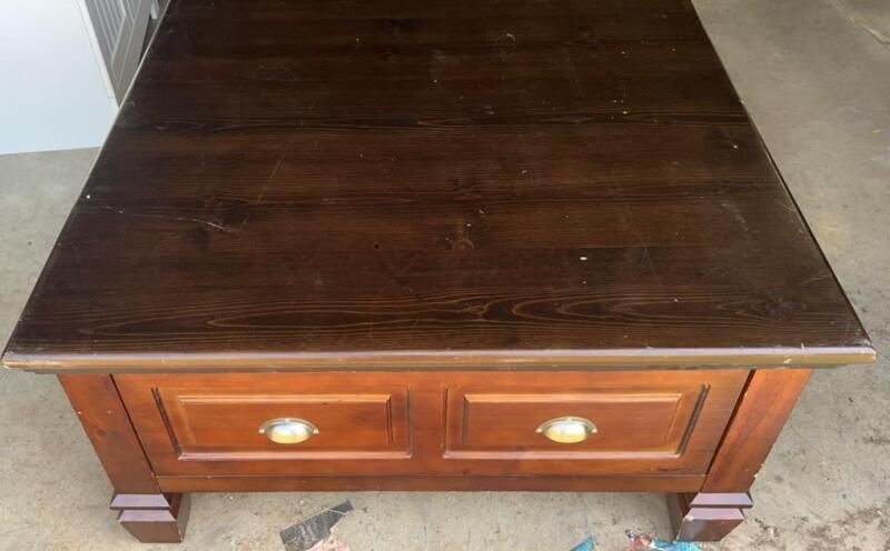 Square Wooden Coffee Table