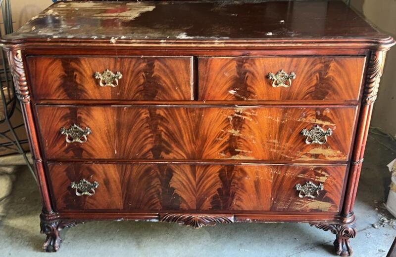Wooden Victorian Style Dresser
