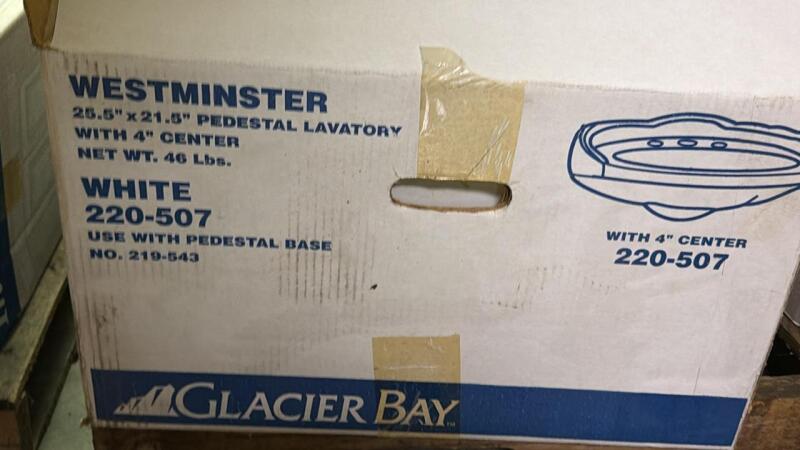 Glacier Bay Pedestal and Sink