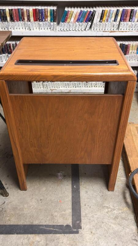 Oak Printer Stand