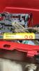 Husky Storage Container w/ Contents & PVC Ball Valves (2) - 16